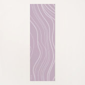 Moderne Paarse Lavendel Wave Gepersonaliseerde Yog Yogamat (Voorkant)
