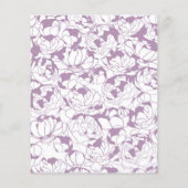 Moderne Paarse lijst met prijzen voor meisjes in s Flyer (Achterkant)