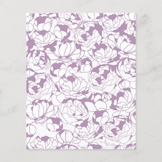 Moderne Paarse lijst met prijzen voor meisjes in s Flyer (Achterkant)