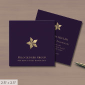 Moderne Paarse luxe Vierkante Visitekaartje