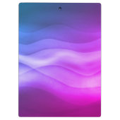 Moderne Paarse Magenta gradiënt Abstracte Golven Klembord (Achterkant)