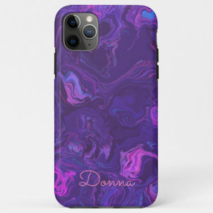 Moderne Paarse Marble Abstracte iPhone/iPad case