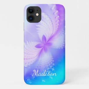 Moderne Paarse Meisjesachtige Abstracte Vlinder Na Case-Mate iPhone Case