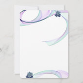 Moderne Paarse mini Floral Sweet Sixteen Birthday Kaart (Achterkant)