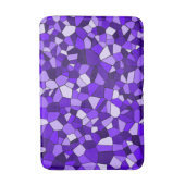 Moderne Paarse mozaïek geometrische Badmat (Voorkant Verticaal)