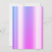 Moderne Paarse Neon Sweet 16 Kaart (Achterkant)