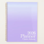 Moderne Paarse Ombre Planner (Voorkant)