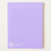 Moderne Paarse Ombre Planner (Achterkant)