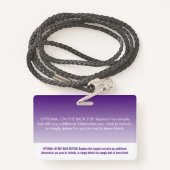 Moderne Paarse Ombre Professional Name Tag Badge (Achterkant met draagriem)