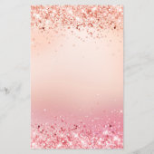 Moderne Paarse prijslijst voor rosegold Salon Flyer (Achterkant)