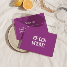 Moderne Paarse Retro Groovy Heldere Bold Bruiloft