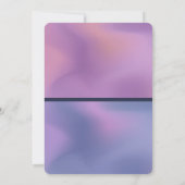 Moderne Paarse & Roze Draaiende Abstracte Verjaard Kaart (Achterkant)