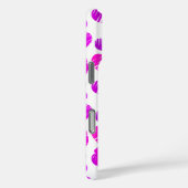 Moderne Paarse Roze Gegekrabbelde Harten Valentijn Case-Mate iPhone Case (Achterkant / Rechts)