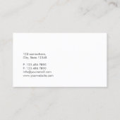 Moderne Paarse & Roze Geviste Gids Visitekaartje (Achterkant)