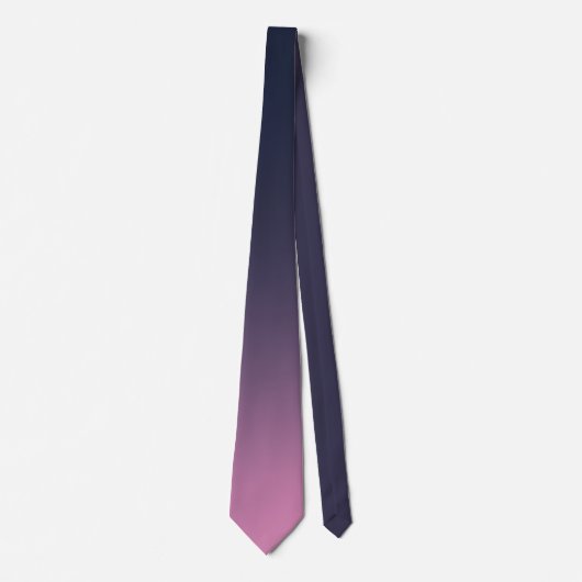 Moderne Paarse roze kleurige ombre gradiënt Stropdas (Voorkant)