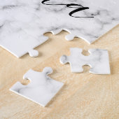 Moderne paarse roze lippen kus naam legpuzzel (Zijkant)