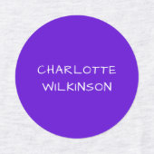 Moderne Paarse Roze School Leraar Custom Labels (Design 1)