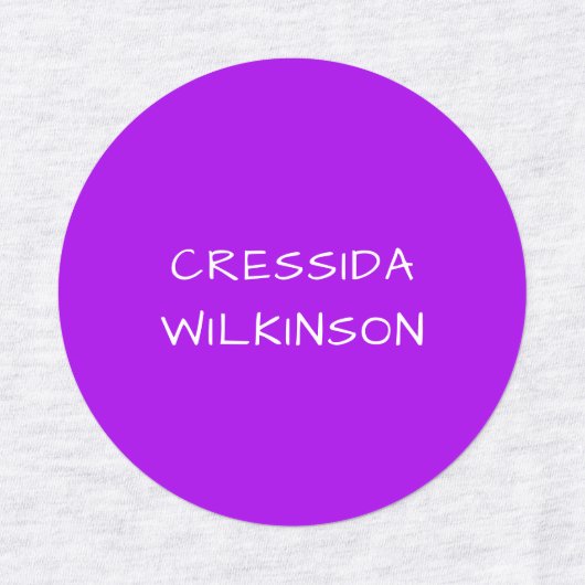 Moderne Paarse Roze School Leraar Custom Labels (Design 2)