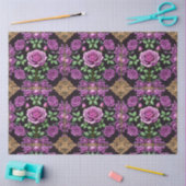 Moderne Paarse Rozen Mooi Collectie Tissuepapier (Craft)