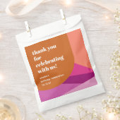 Moderne Paarse Rust Art Custom Verjaardag Dank u Bedankzakje (Geknipt)