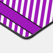 Moderne Paarse strepen Bureaumat (Hoek)