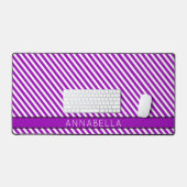Moderne Paarse strepen Bureaumat (Keyboard & Muis)