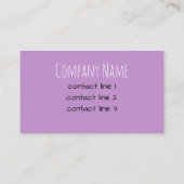 moderne paarse strepen voor het sjabloon voor visi visitekaartje (Achterkant)