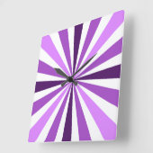 Moderne Paarse stripe klok (Hoek)