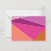 Moderne Paarse Terracotta Custom Gift Enclosure Notitiekaartje (Achterkant)