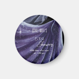 Moderne paarse trouwjurk vrijgezellenfeest#2 magneet