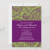 Moderne Paarse uitnodigingen van de Partij van de  (Voorkant)