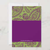 Moderne Paarse uitnodigingen van de Partij van de  (Achterkant)