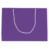 Moderne Paarse Valentijnsdag met persoonlijke naam Groot Cadeauzakje (Achterkant)