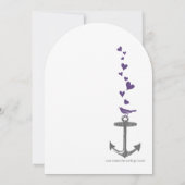  moderne Paarse vogelpest Kaart (Achterkant)