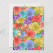 Moderne Paarse Waterverf Floral 21e verjaardag Kaart (Achterkant)