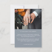 Moderne Paarse Waterverf Floral Wedding Bedankkaart (Achterkant)