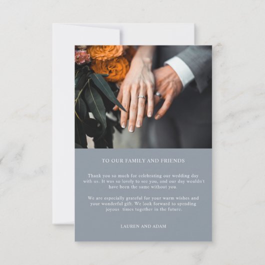 Moderne Paarse Waterverf Floral Wedding Bedankkaart (Achterkant)