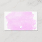 Moderne paarse waterverf gouden folie orde dank u visitekaartje (Achterkant)