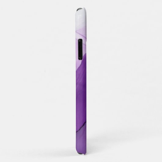  Moderne Paarse Waterverf Ink met naam Case-Mate iPhone Case (Achterkant/rechts)