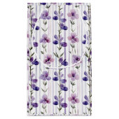 Moderne paarse waterverf van het floreel patroon klein cadeauzakje (Achterkant)