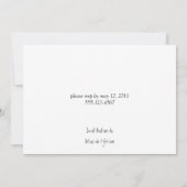 Moderne Paarse Witte Foto Post Huwelijksfeest Kaart (Achterkant)