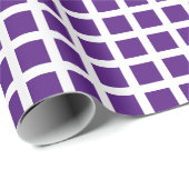 Moderne paarse witte vlekvormig raster, gevarieerd cadeaupapier (Rol Hoek)