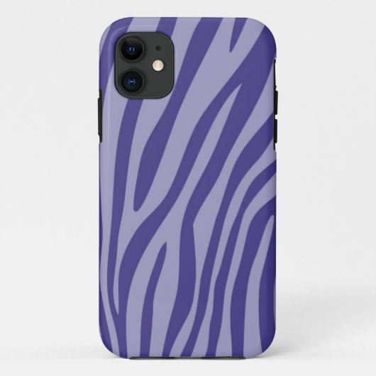 Moderne Paarse Zebra Print Skin Pattern Case-Mate iPhone Case (Achterkant)