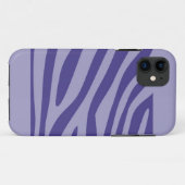 Moderne Paarse Zebra Print Skin Pattern Case-Mate iPhone Case (Achterkant (horizontaal))