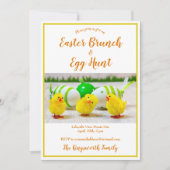 Moderne paasbrunch en eierjacht op maat kaart (Voorkant)