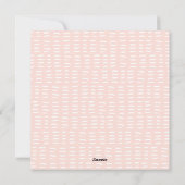 Moderne paasbunny Kaart - Roze | Vrolijk Pasen (Achterkant)