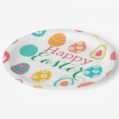 Moderne paaseieren papieren bordje (Gekanteld)