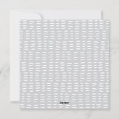 Moderne Paashaas Kaart - Grijs | Fijne Pasen (Achterkant)