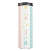 Moderne Paaspatroon Tumbler Thermosbeker (Achterkant)