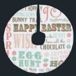 Moderne  paastypografie woordcollage imitatie linnen kerstboom rok<br><div class="desc">Moderne  paastypografie woordcollage</div>